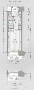 プレサンス心斎橋リベルタ【4階】の間取り