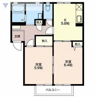 ウッドベルAI【1階】の間取り