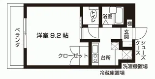 Akitsu Student Flats 1【4階】の間取り