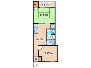 キャナル青戸【2階】の間取り