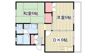 町田コープタウン7号棟 (2033年12月末までの定期借家)【1階】の間取り