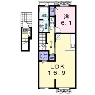 アレグレII【2階】の間取り