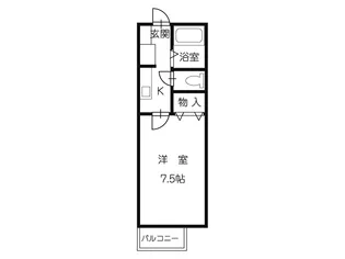 メゾン・アピ【1階】の間取り