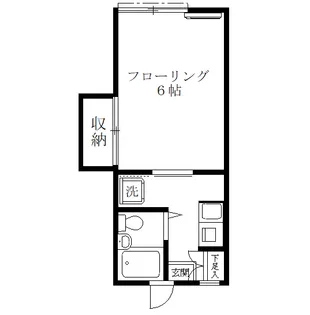 サニーコートさつき【1階】の間取り