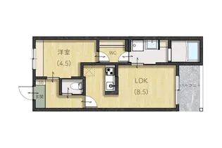 マルベリーフィールド庄原【2階】の間取り
