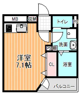 メゾンド戸越【1階】の間取り