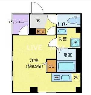 レピュア大島レジデンス【4階】の間取り