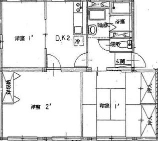 香川県善通寺市善通寺町【アパート】の間取り
