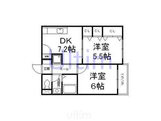 セントアミュー【4階】の間取り