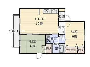 コートファミールB【2階】の間取り