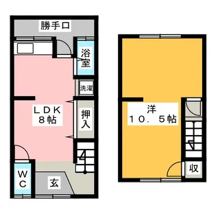 愛知県名古屋市中川区高畑1【一戸建】の間取り