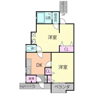 兵庫県神戸市兵庫区菊水町9【アパート】の間取り