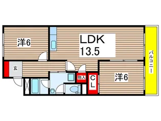 マンション杉【3階】の間取り