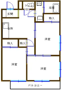 グリーンプラトーA棟【3階】の間取り