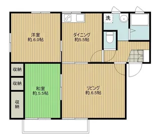 クレール城南 B棟【1階】の間取り