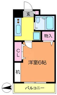 神奈川県川崎市川崎区台町【マンション】の間取り