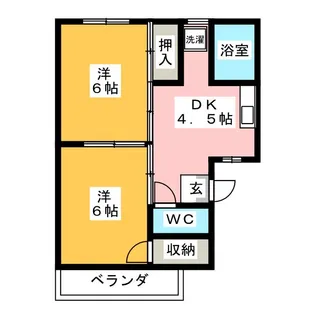 フォーブル竜宮【2階】の間取り