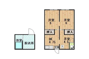 ビフレスト三笠【2階】の間取り