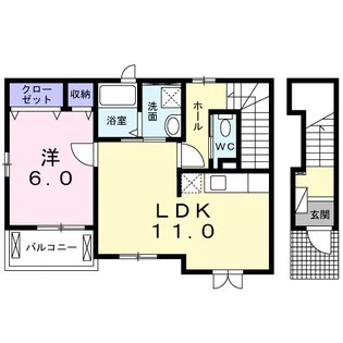 サザンテラス【2階】の間取り