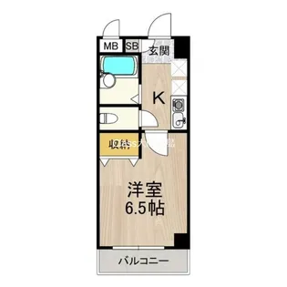 1Kの間取り画像