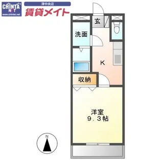 ユースハイム【2階】の間取り