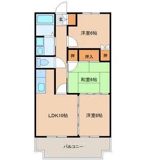 ピロティパレ【2階】の間取り