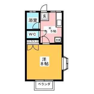 グリーンハイツ新町【2階】の間取り