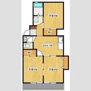 ハイツ松本【2階】の間取り