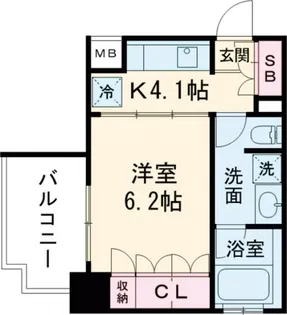 ユニーブル世田谷明大前【4階】の間取り