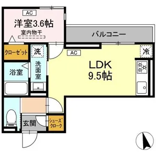 アルヴァクレール【3階】の間取り