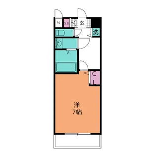 C’2 SQUARE【6階】の間取り