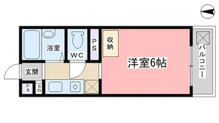 1Kの間取り画像