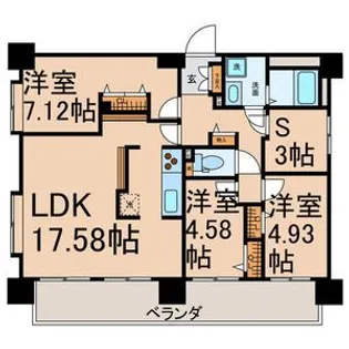 グラート岡崎【2階】の間取り