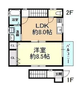 トロピカルハウス【2階】の間取り