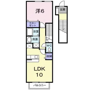 カリーノRフィーネ【2階】の間取り