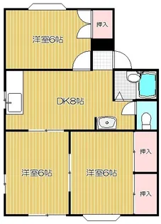メゾン・サンセールB【1階】の間取り