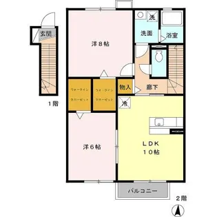 プラム クレイン【2階】の間取り