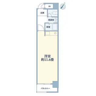 モナーク伊勢佐木【5階】の間取り