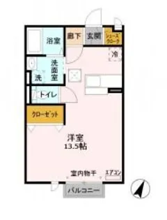 クオーレ【1階】の間取り