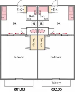 コーポアイリス【1階】の間取り