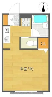 コーポYAMASHIN【1階】の間取り