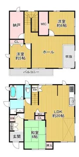 兵庫県三田市けやき台6【一戸建】の間取り