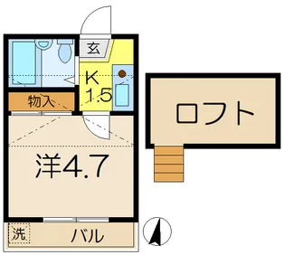 フローラ2【2階】の間取り