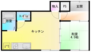 明美町ハイツ【2階】の間取り