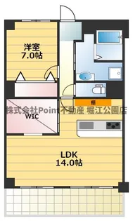 大阪府大阪市東成区中道2【マンション】の間取り