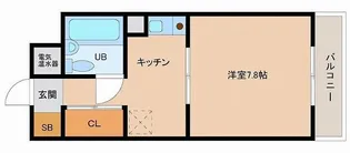 コープ野村万代【9階】の間取り