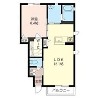 メゾン・ペスカ C【1階】の間取り