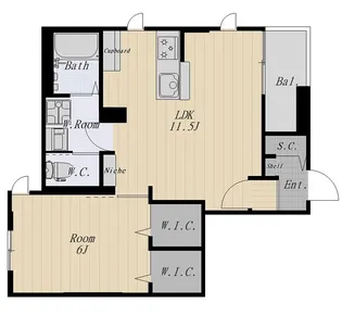 サンシャイン S【1階】の間取り