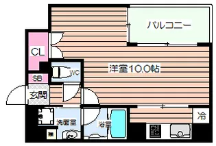 リーガル西天満3【12階】の間取り