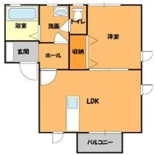 プルミエールB【1階】の間取り